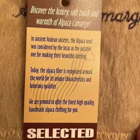 Alpaca Camargo Handmade Scarf - Picture 5 of 6